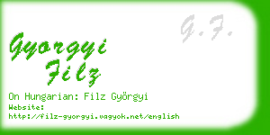 gyorgyi filz business card